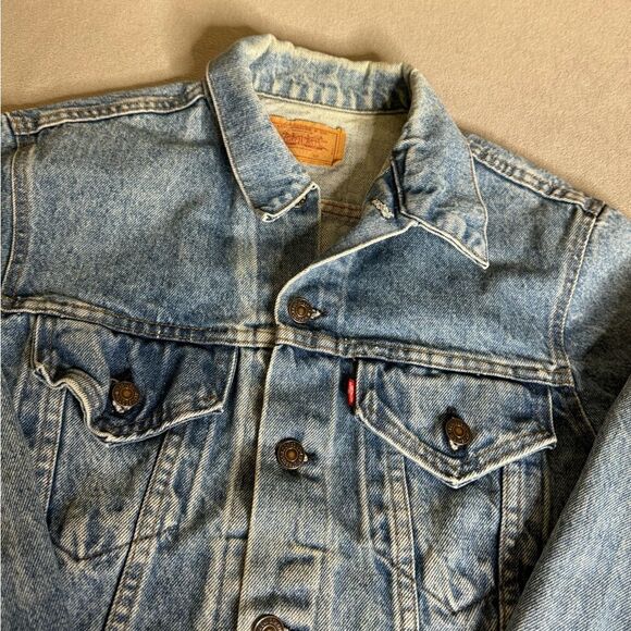 Vintage Levi’s 1980’s Jean Denim Jacket Blue Rare Mens size 40 Made in Usa - Picture 7 of 16